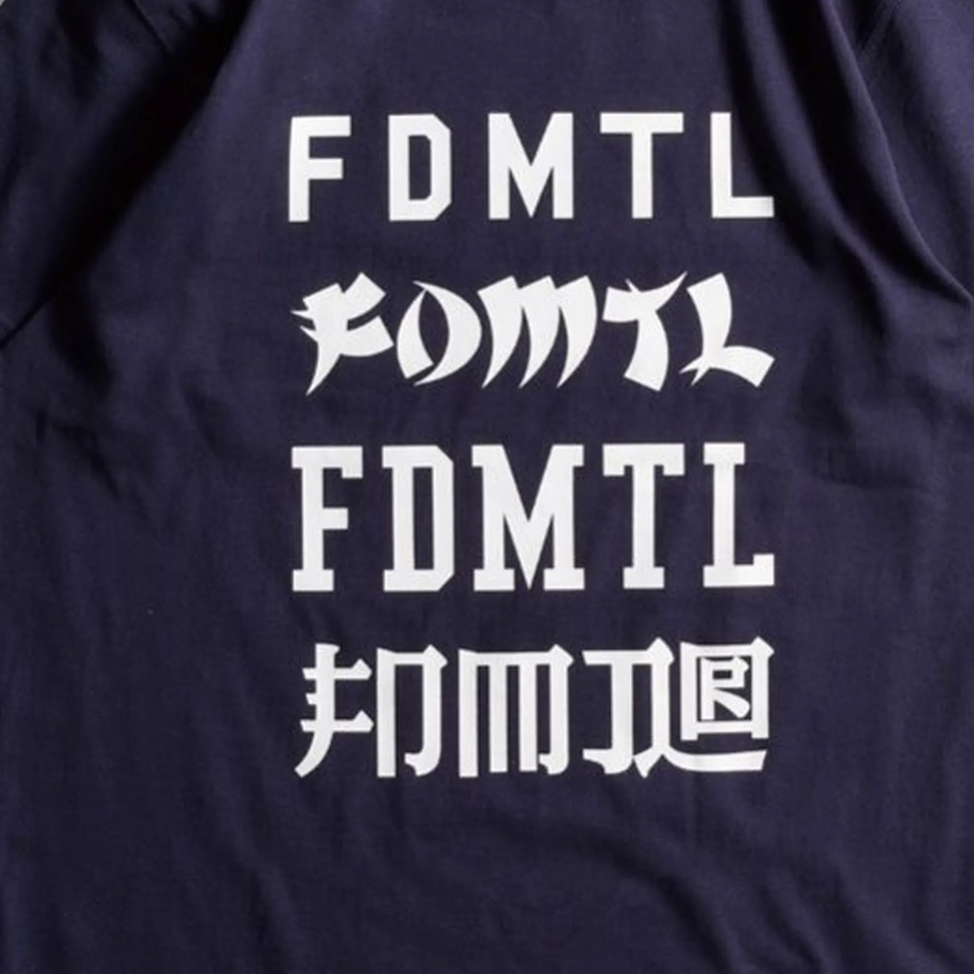 FDMTL | LOGOS TEE  { NAVY